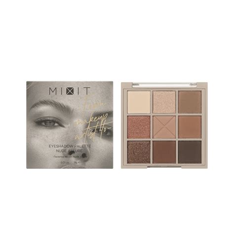 Палетка теней для век Mixit Nude Allure оттенков г купить в интернет магазине Улыбка радуги