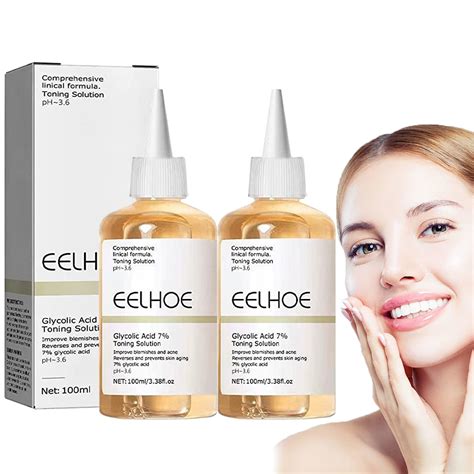 Glycolic Acid 7% Toning Solution - 100ml (2pcs) - Ideal for Blemishes ...