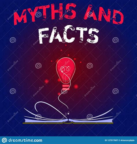 Writing Note Showing Myths And Facts Business Photo Showcasing