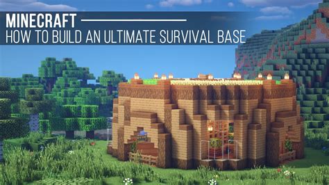 Minecraft Tutorial How To Build A Survival Base Ultimate Minecraft Survival Base Youtube