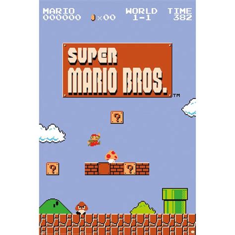 Super Mario Bros World 1-1 Poster - Walmart.com