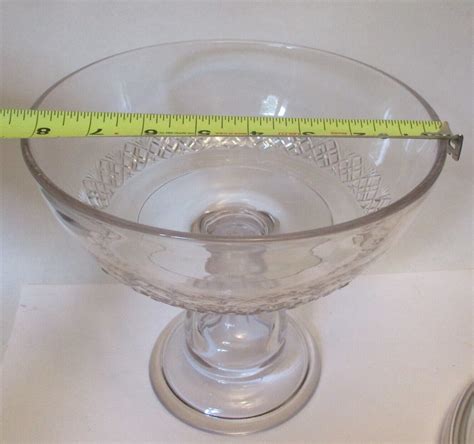 Antique Glass Covered Compote Eapg W Dog Finial St Bernard Rottweiler