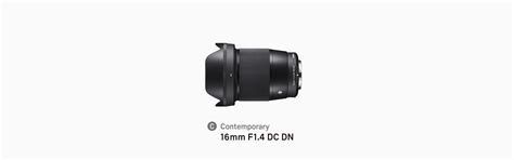 16mm F1 4 Dc Dn Contemporary Lenses Sigma Corporation