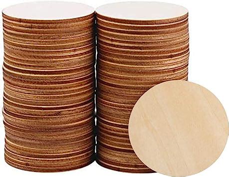 Amazon Pack Inch Wood Circles For Crafts Unfinished Wood