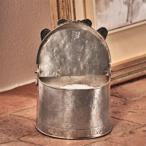 Wall Mounted Pewter Salt Cellar Italian Pewter Tableware