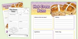 KS2 Hot Cross Bun Fact File Easter Good Friday Twinkl