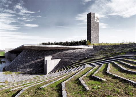 Istanbul Mosque Is Surrounded By Terraced Landscaping