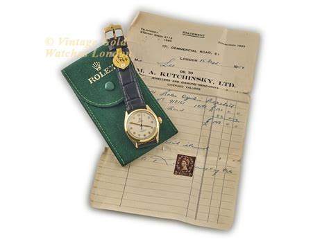 Rolex Oyster Perpetual Bubbleback Ref6084 10ct 1953 Vintage Gold Watches