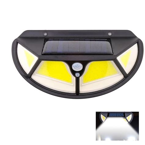 ABS PC Cool White Homehop 122 COB LED Solar Motion Sensor Wall Light