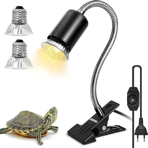 Ledbokli Lampe Chauffante Tortue Terrestre Lampe Pince R Glable