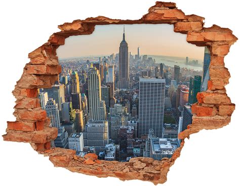 Manhattan Nowy Jork Fototapeta Dziura Na Cian D Wallmuralia Pl