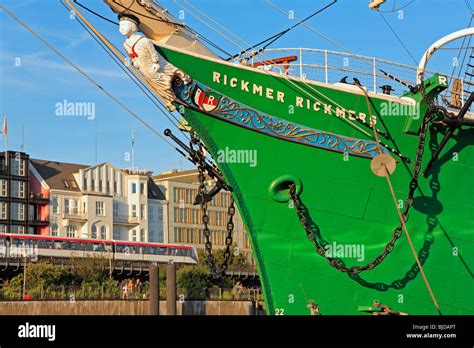 Museumsschiff Rickmer Rickmers Im Hamburger Hafen Hamburg Deutschland