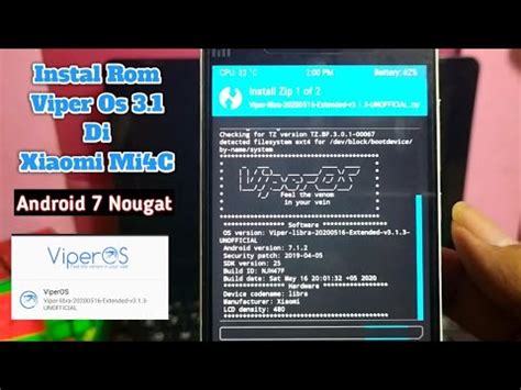 Tutorial Cara Instal Rom Viper Os Untuk Xiaomi Mi4C Android 7 Nougat