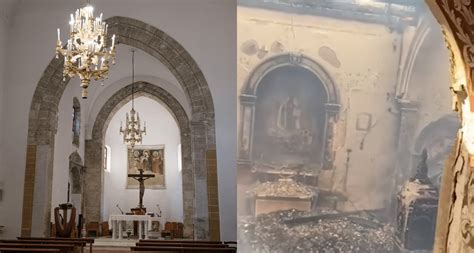 Chiesa Di Santa Maria Del Ges Dopo L Incendio Via Alla Messa In