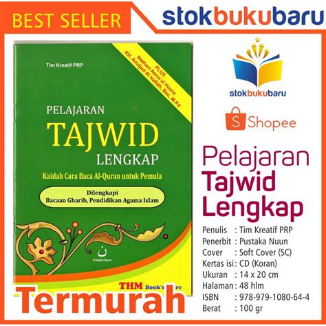 Jual Buku Pelajaran Tajwid Lengkap Shopee Indonesia