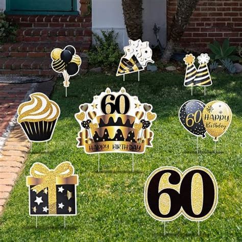 Happy 60th Birthday Decorations For Men 60th Birthday Yard