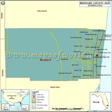 Broward County Map Florida Broward County County Map Broward