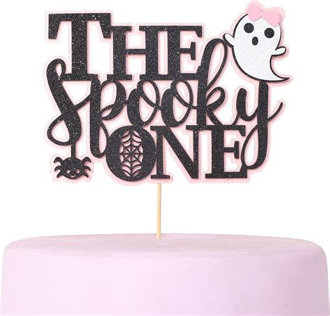 Amazon Black Glitter The Spooky One Cake Topper The Spooky One