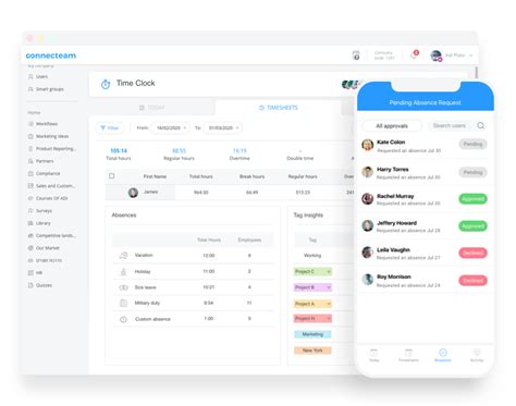 The Best Employee Time Clock App for Multiple Employees - Connecteam