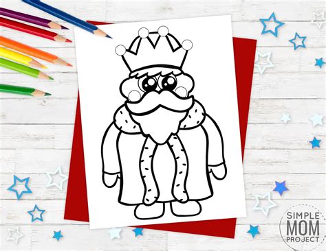 printable king template simple mom project