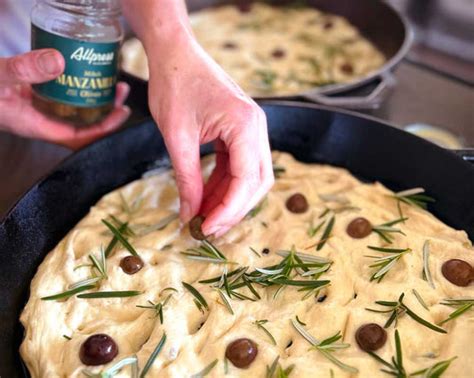 Recipe Olive Focaccia Bread Allpress Olive Groves