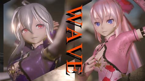 MMD 巡音 ルカ Luka 弱音ハク Haku WAVE 4K 60 FPS YouTube