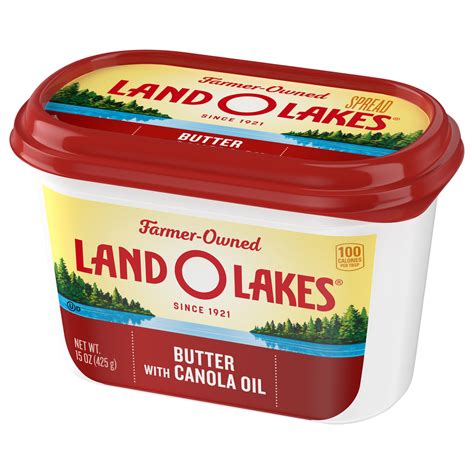 Land O Lakes Butter with Canola Oil-Front-Right-Elevated