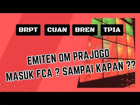 Analisa Saham Brpt Cuan Bren Tpia Youtube