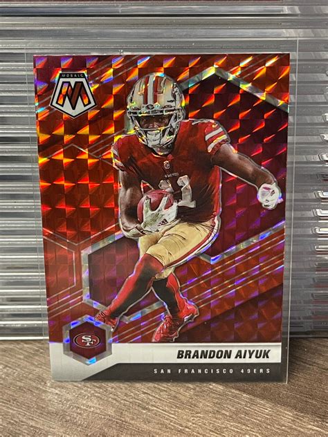 Panini Mosaic Brandon Aiyuk Red Prizm San Francisco Ers Ebay