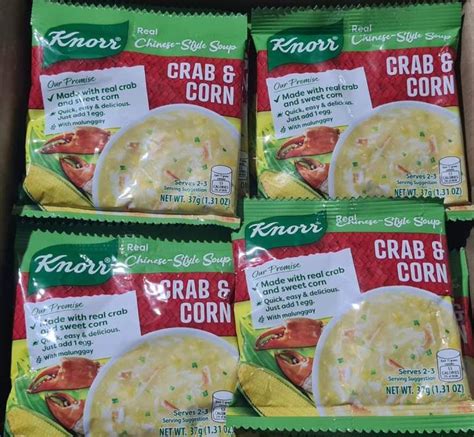 Knorr Crab And Corn Soup 37g X 4 Real Chinese Style Soup Lazada Ph