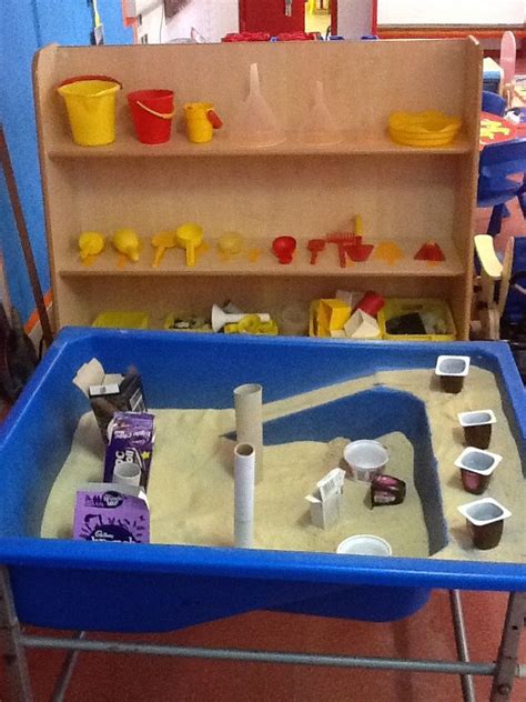 Sand Area Sand Tray Ideas Eyfs Nursery Activities Sand And Water Table