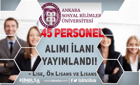 ASBÜ 45 Temizlik Güvenlik Tekniker Mühendis Büro Personeli Alımı