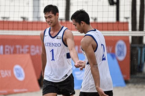 Uaap Beach Volley Feu Ateneo Men Claim Final 4 Spots Abs Cbn News