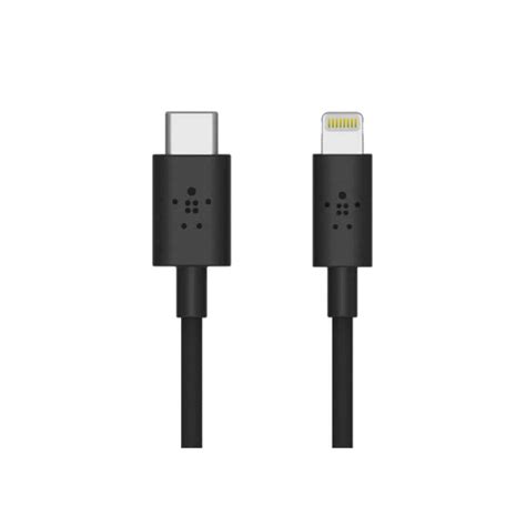 Belkin F8j239bt04 Blk Usb C Cable With Lightning Connector Vibe Gaming