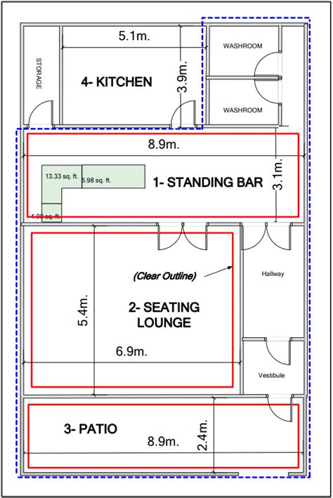 Appendix A Floor Plan Guide Alcohol And Gaming Commission Of Ontario