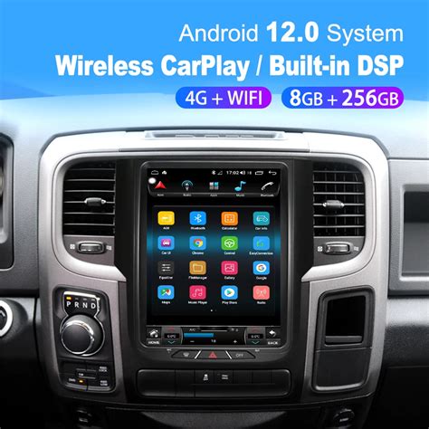 For Dodge Ram 1500 2014 2020 Android 12 0 Car Multimedia Player Tesla Style Radio Gps