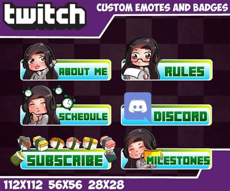 Balsyka I Will Draw Cute Custom Chibi Twitch Panels For You For 5 On