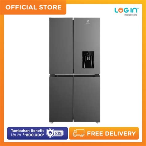 Jual ELECTROLUX KULKAS SIDE BY SIDE 4 PINTU EQE4960AB 492 Liter