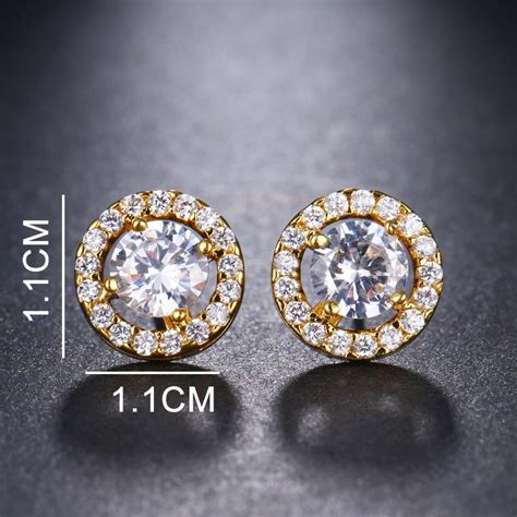 Buy EMMAYA 4 Prongs Setting Top Quality CZ Cubic Zirconia Stud E At