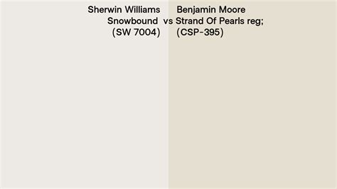 Sherwin Williams Snowbound Sw Vs Benjamin Moore Strand Of Pearls