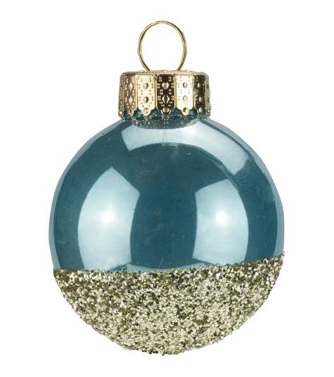 40mm Gold Glitter Christmas Baubles Christmas Direct