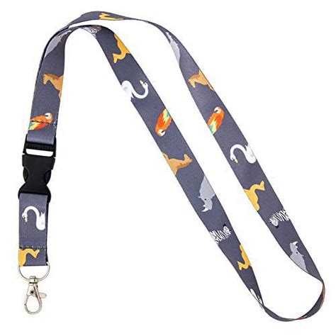 Zoo Animals Lanyard Badge Id Car Keys Keychain Souvenir Holder Nurse