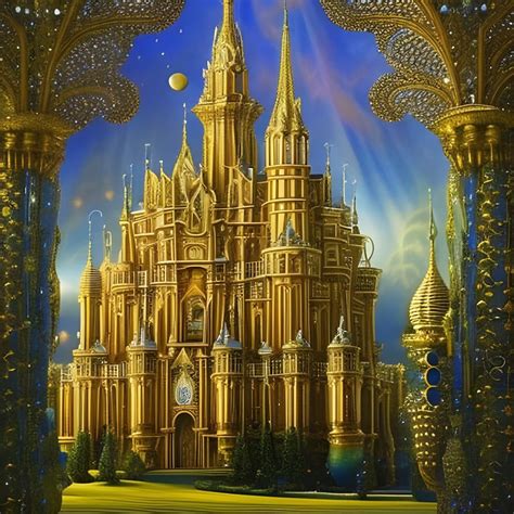 Golden Castle I Ai Generated Artwork Nightcafe Creator