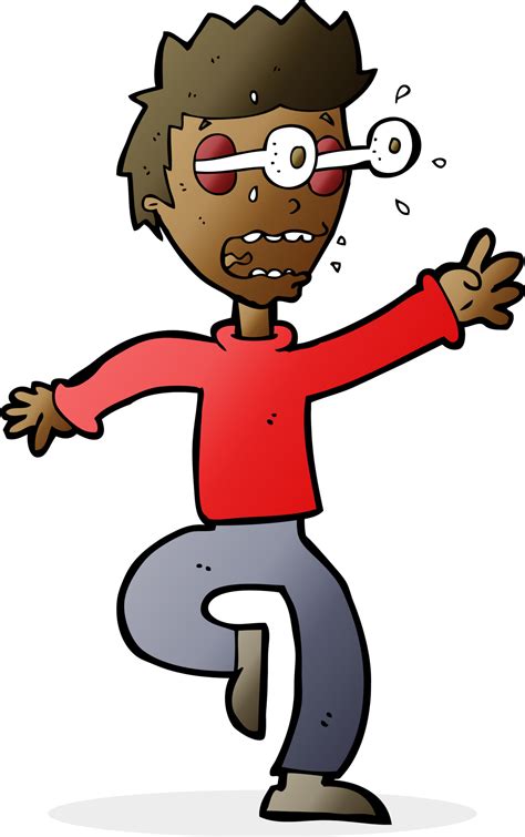 Cartoon Terrified Man With Eyes Popping Out 45250723 Png