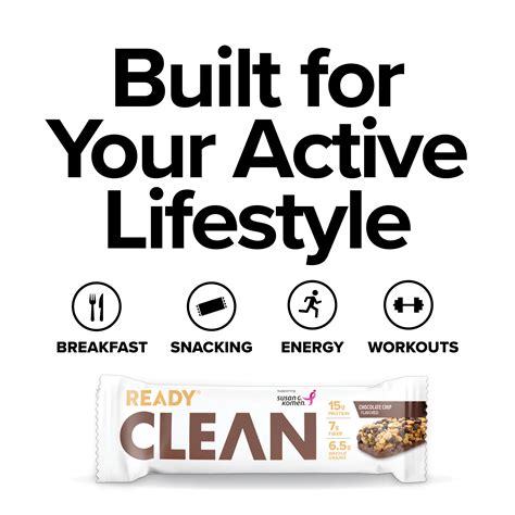 Ready Clean Protein Bar Chocolate Chip 5 Count Bars