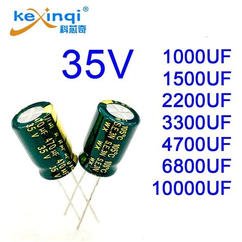 Pcs V High Quality Aluminum Electrolytic Capacitor Uf Uf