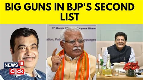 Lok Sabha Elections Bjp Releases Second List Of Candidates