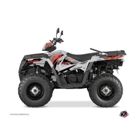 Kit Déco Quad Visor Polaris 570 Sportsman Touring Gris Rouge