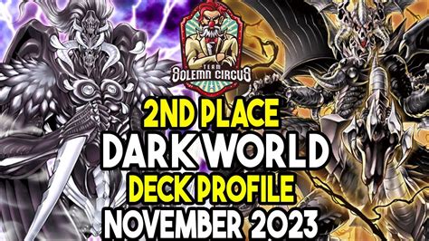 Yu Gi Oh Dark World Deck Profile November 2023 Post AGOV YouTube