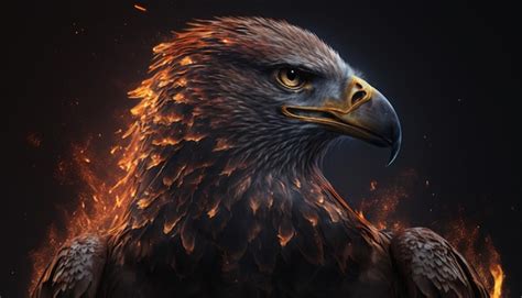 Premium Photo Fire Eagle